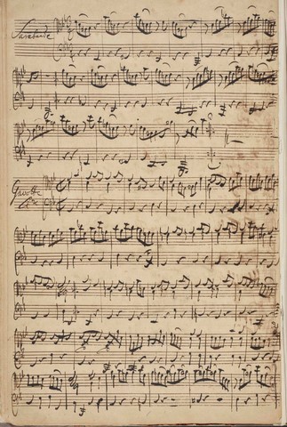 Bach  Suite N°5 Original manuscript